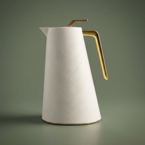 Glory thermos, 1.5 liters, glass inner container, plastic outer shell - beige product image