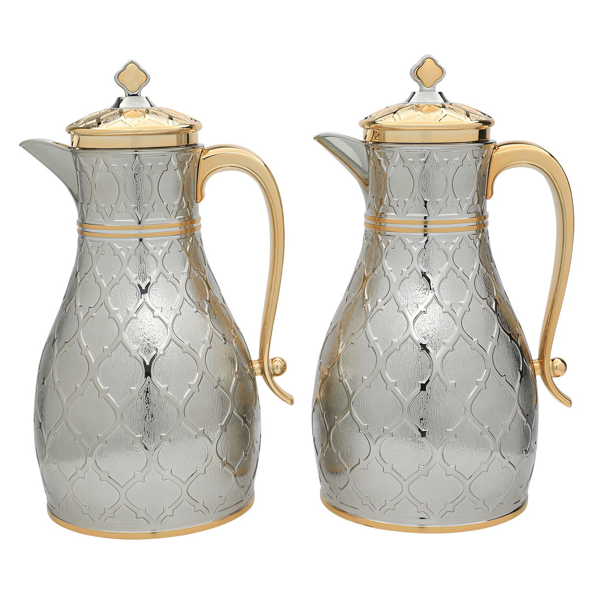 طقم ترامس استيل السيف غاليري( نهلة)،1 لتر - 0.75 لتر، 2 قطعة - فضي product image 1