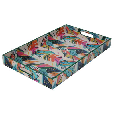 Al Saif Gallery plastic serving topper, 20 x 12 x 2 cm, rectangular, green-coloured product image 3