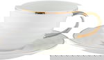 AlSaif Gallery Porcelain Dinner Set, 60 Pieces - White Gold product image 7