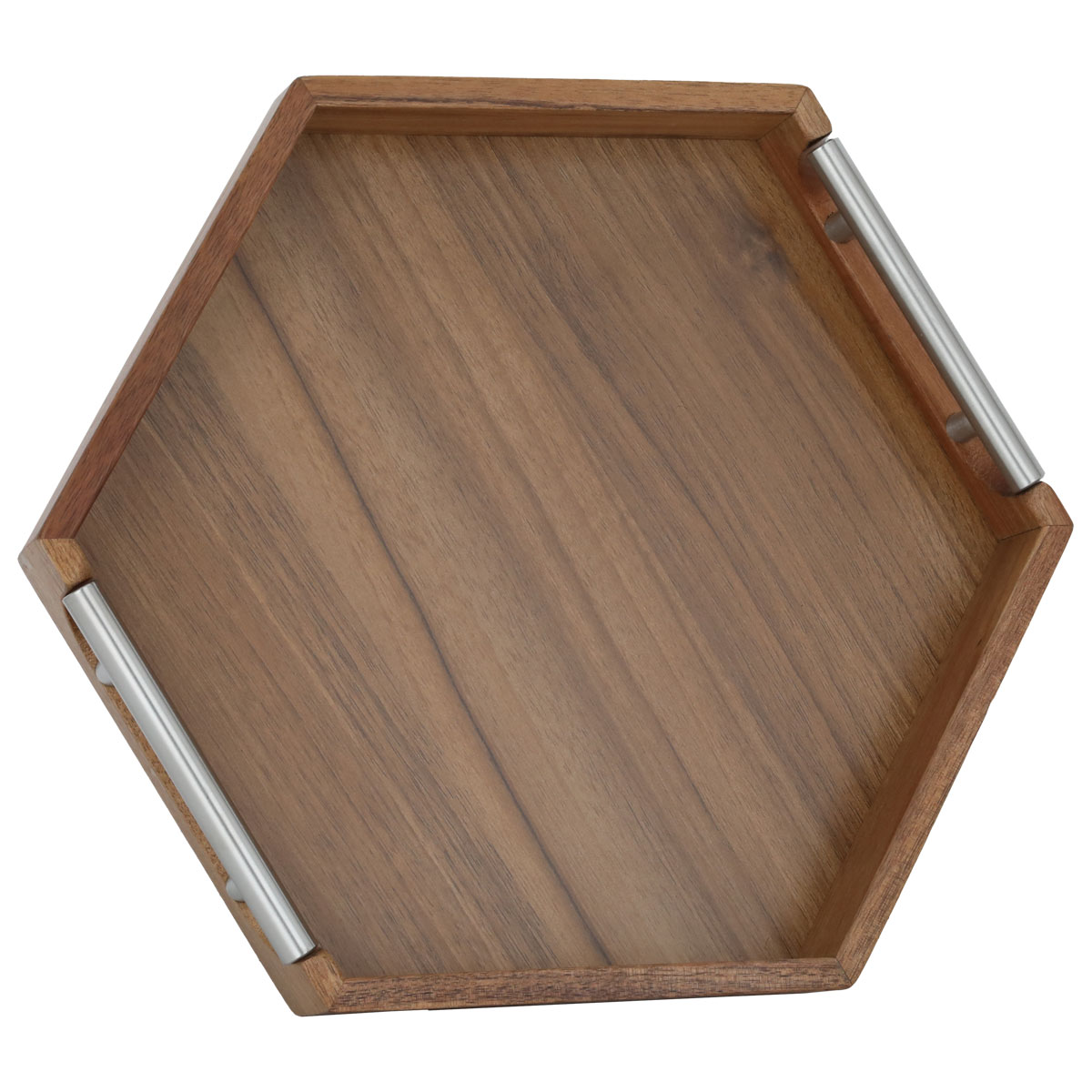طوفرية تقديم خشب السيف غاليري، 4.8×28.8×33 سم، يد استيل، سداسي - بني product image