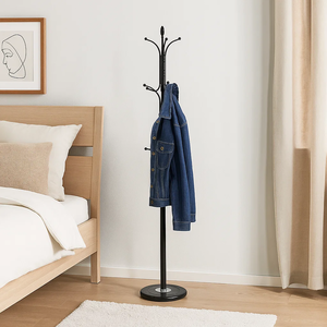 علاقة ملابس مودرن معدن، ارتفاع 185 سم - اسود product image