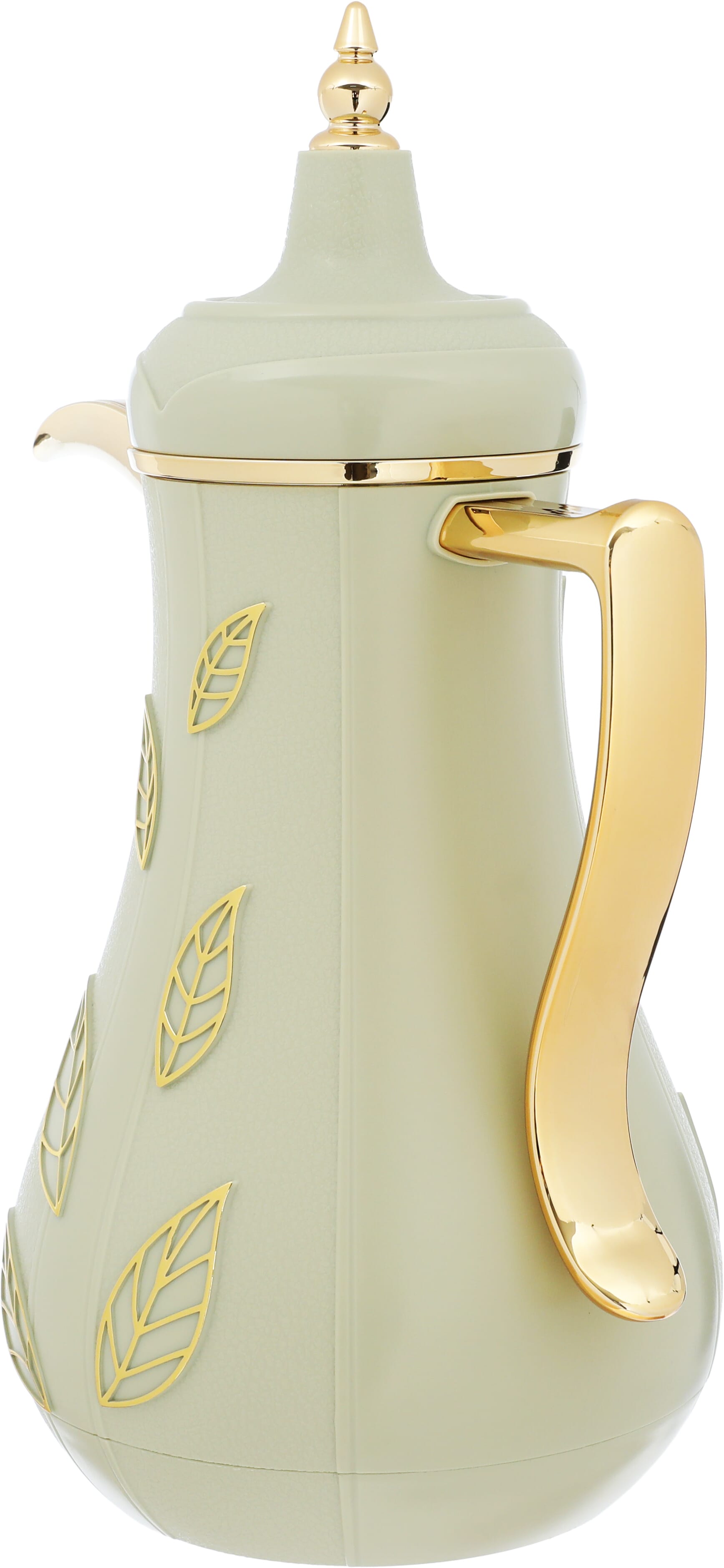 Al Saif Gallery thermos set, two pieces, 1 liter, glass inner container, plastic outer shell - light green product image 5
