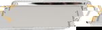 Al Saif Gallery 3-Piece Stainless Steel Toothbrush Set with Gold Handle, Rectangular - Silver product image 3