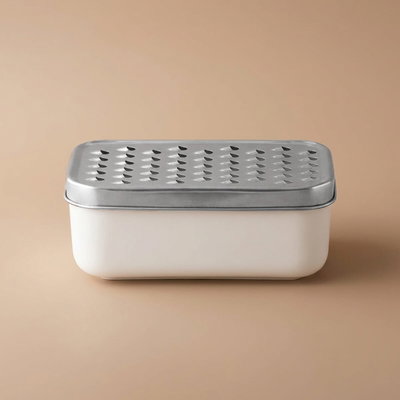 SteelAl Saif Gallery grater, rectangular, with box - silver product image 1