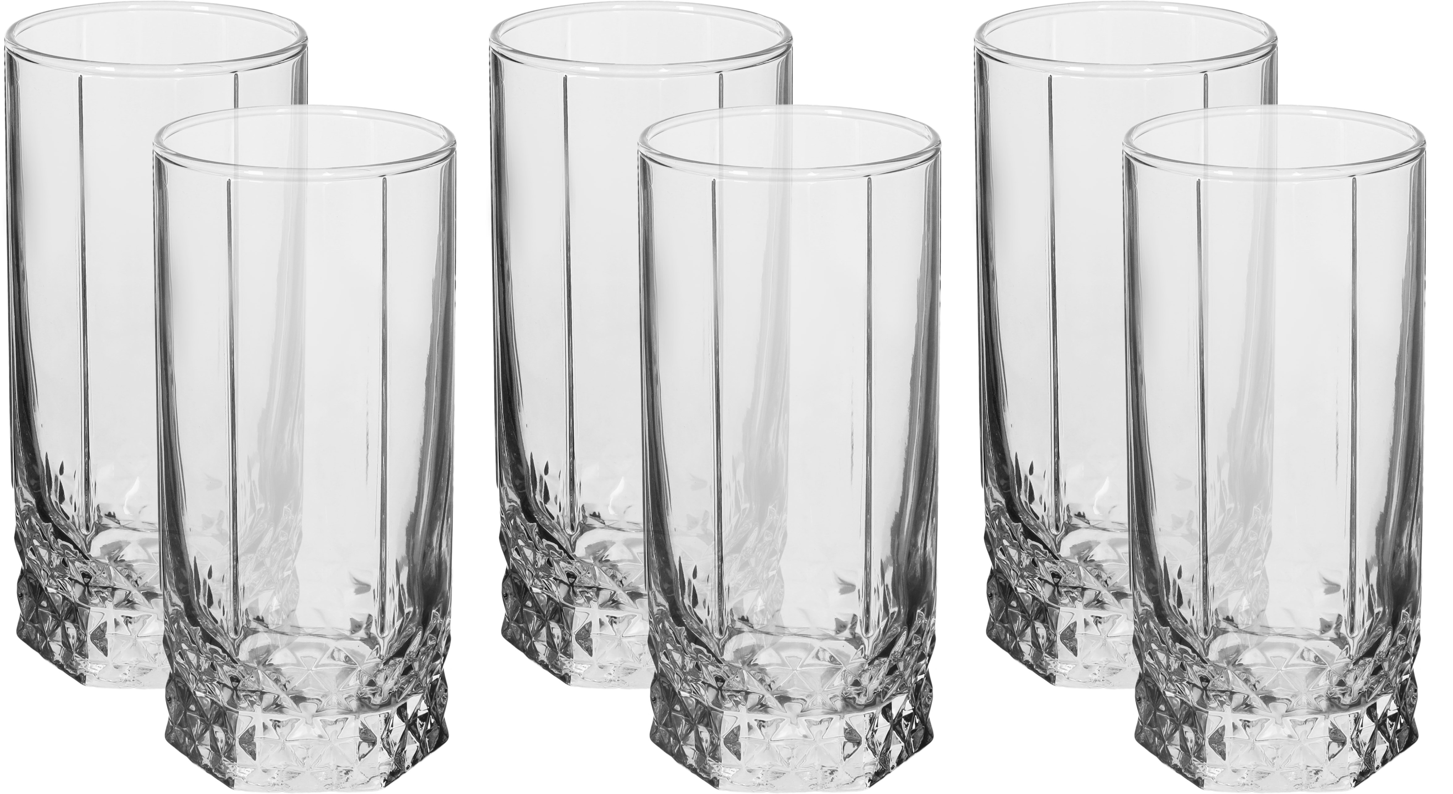 طقم كاسات تقديم زجاج باشاباشي، 0.29 لتر، 6 قطع - شفاف product image 1