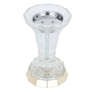 Al Saif Gallery glass incense burner, with a gold-transparent base product image 2