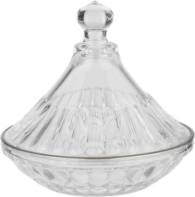 طقم فناجين قهوة مع تمرية زجاج رويال جلاس، 8 قطع، 13x13x11 سم - شفاف فضي product image 4