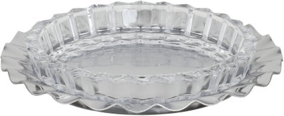 طقم صحون تقديم زجاج السيف غاليري، 13/10 سم، 4 قطع، قاعدة أستيل - فضي شفاف product image 2