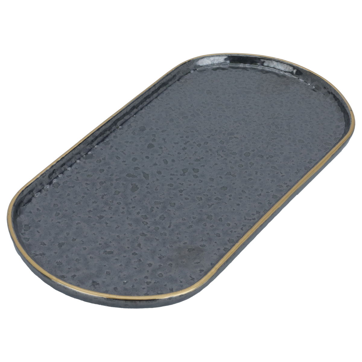Al Saif Gallery porcelain serving board, 27 cm, oval, with gold-black font product image 2