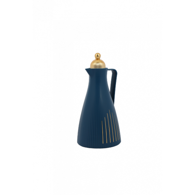 ترمس انسجام السيف غاليري، 1 لتر، حافظة داخلية زجاج حراري - أزرق غامق product image 1