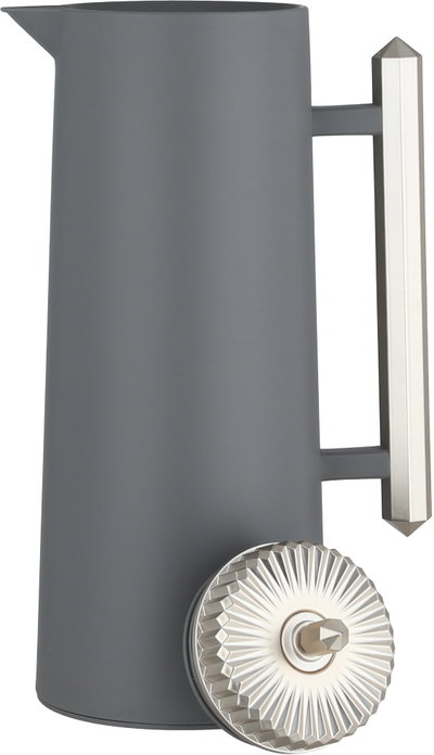 Glory Lean Thermos, 1 Liter, Glass Inner Container, Push Button, Matte Nickel Handle - Dark Grey product image 5