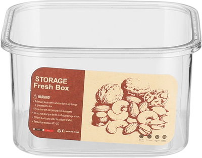 Al Saif Gallery Plastic Container Set, 4 Pieces, Lid, 6X6X4.5Cm - Clear Cream product image 4