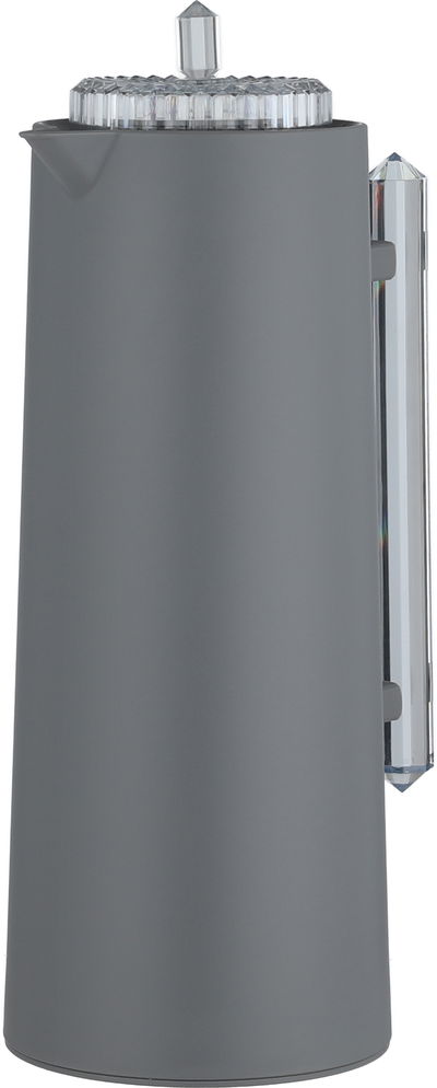 ترمس لين جلوري، 1 لتر،حافظة داخلية زجاج، ، ضغاط، يد شفاف - رمادي product image 3