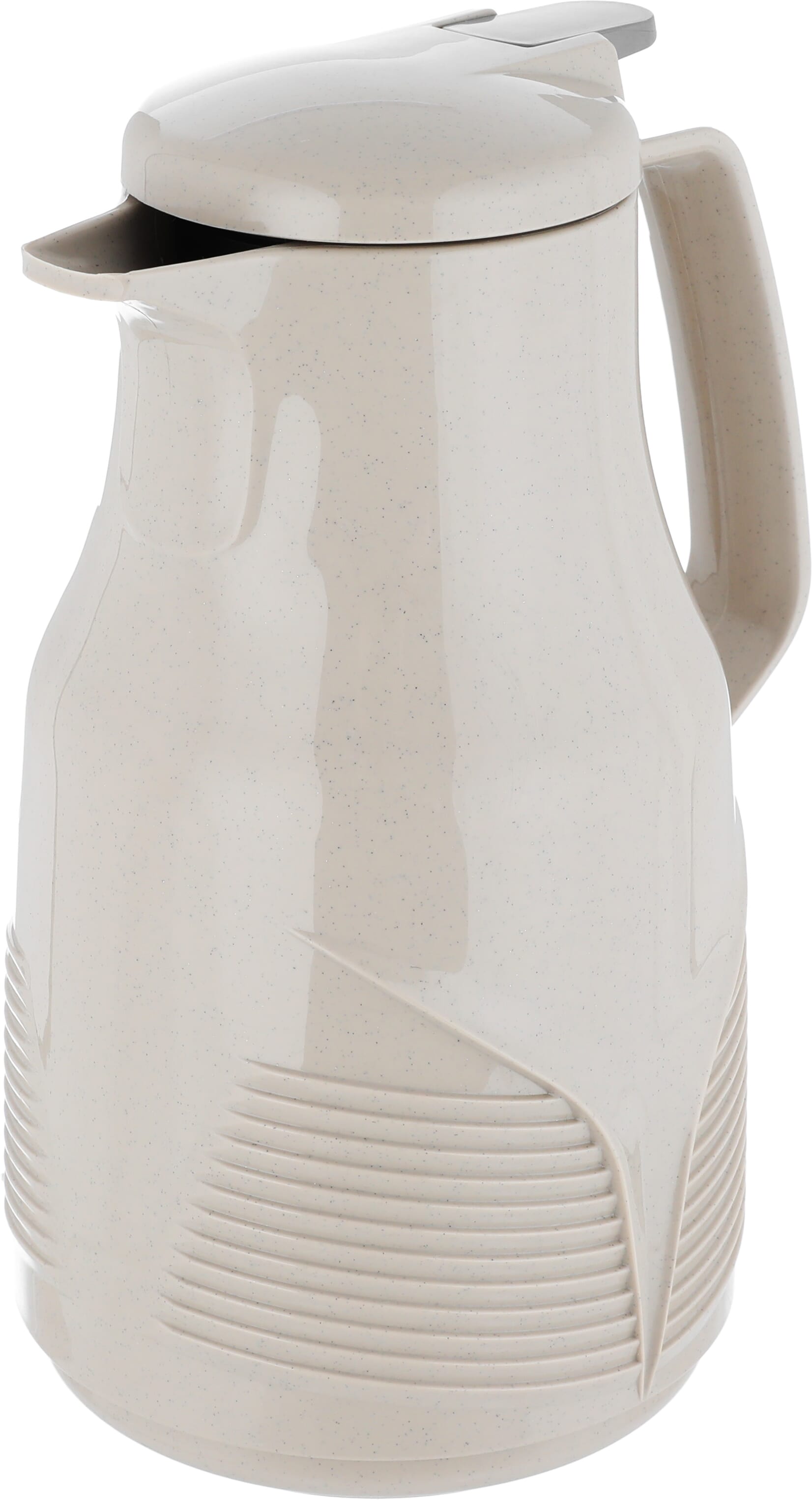 Rhinestone thermos, 1 liter, thermal glass inner container, plastic outer shell - beige product image 4