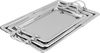 Al Saif Gallery 3-Piece Stainless Steel Toothbrush Set with Engraved Edges, Rectangle - Silver product image 1