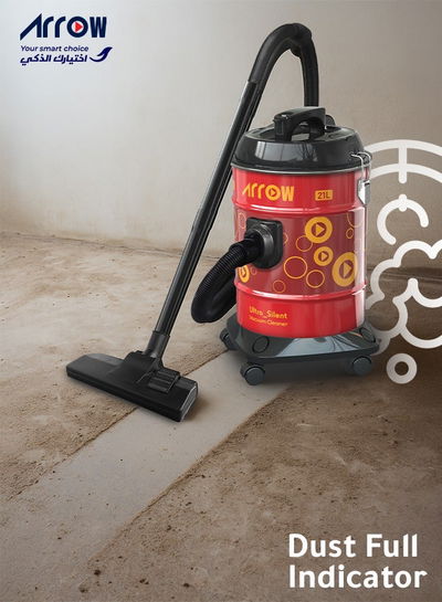 مكنسة برميل ارو، بقوة 2000 واط، 21 لتر، RO-21VSY - احمر اسود product image 5