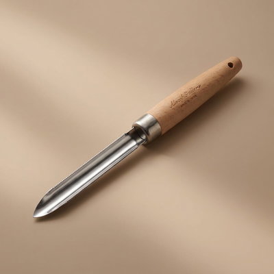 Kosa Steel corer with Wooden Handle fromAl Saif Gallery - Silver product image 1