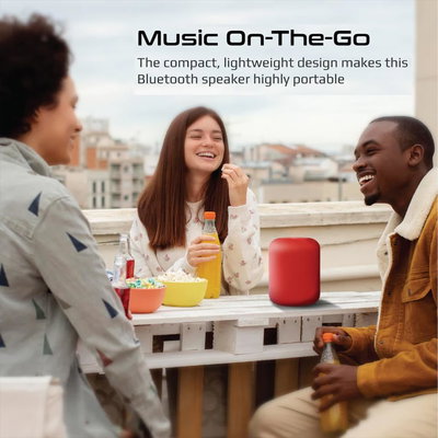 مكبر صوت لاسلكي محمول سليكون(بروميت)، 10 واط، مقبس صوت 3.5 ملم، فتحة بطاقة Micro SD، ثمان ساعات - أحمر product image 3