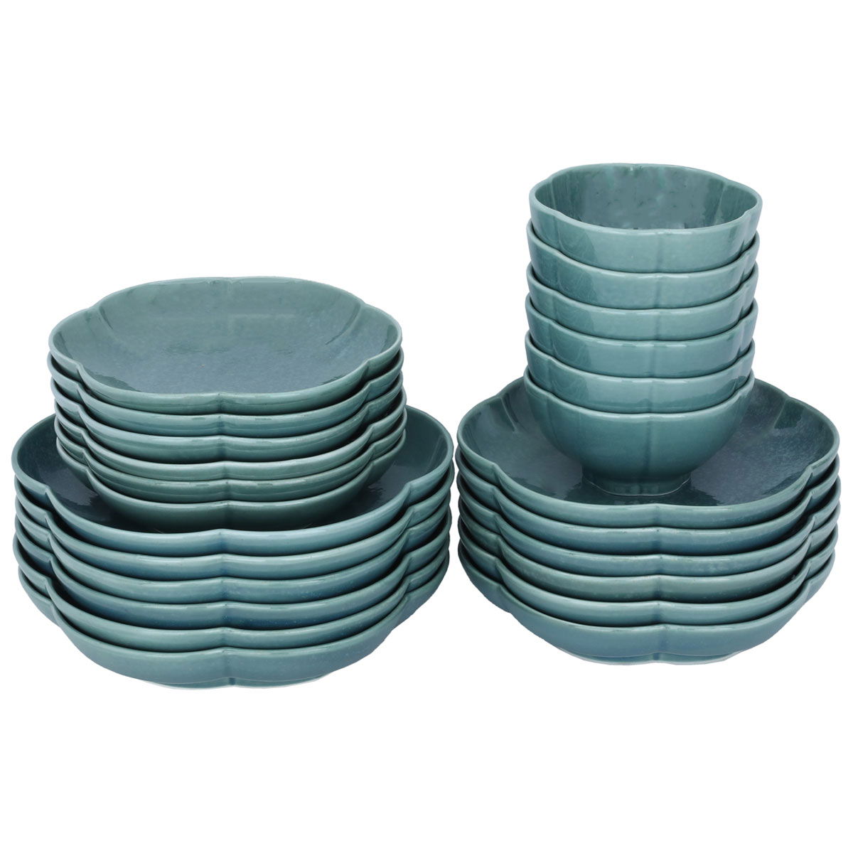 طقم عشاء بورسلان السيف غليري، 24 قطعة - أبيض product image 2