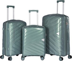 Limra LMA-1923 Polypropylene Luggage Set, 3 Sizes, 4 Wheels - Light Green product image