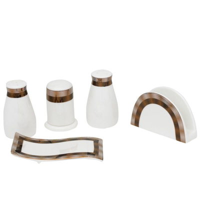 Al Saif Gallery Porcelain Dinner Set, 86 Pieces - Black product image 3