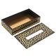 Diamond Glow Wood Tissue Box, 23.5 x 12.5 x 6 cm, Gilded - Brown product image 2