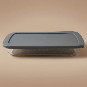 صينية فرن زجاج السيف غاليري ماكس، 2.2 لتر، 34.5x20.8x5.2 سم، بغطاء - شفاف product image