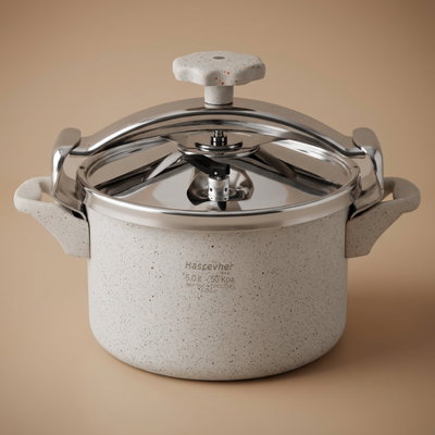 Hashfire Granite Pressure Cooker, 5 Liter - Cream product image 1