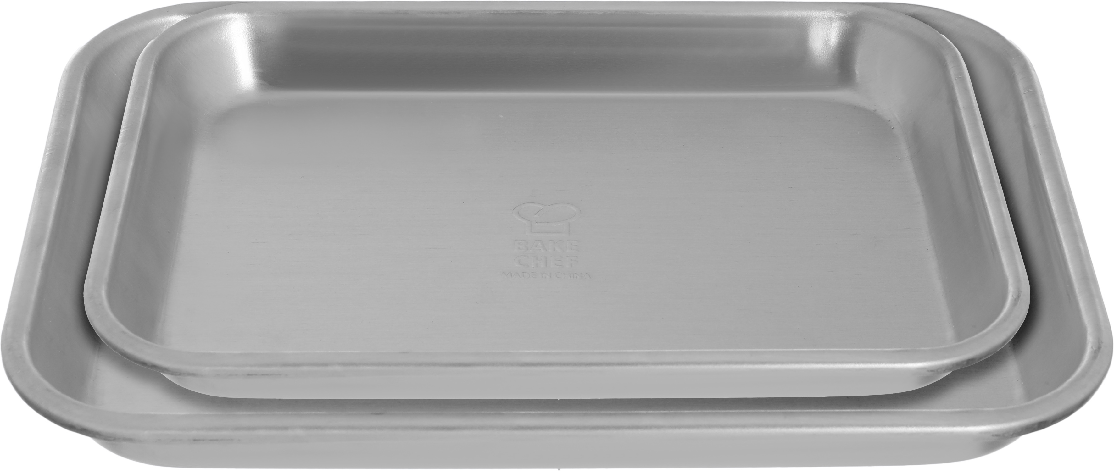 صينية برجر ألمنيوم السيف غاليري، 27×19.4×2.6 سم،مستطيل، قطعتين - فضي product image