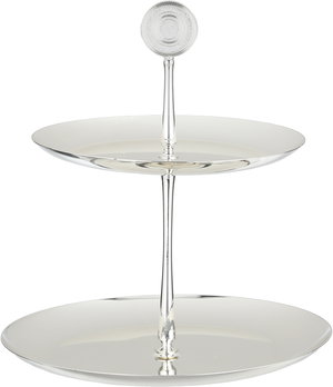Al Saif Gallery Stated Stainless Steel, 2-Tier - Silver product image