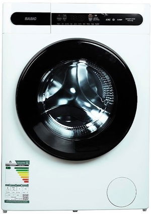 Basic BAWMDF-ML08 Automatic Washer and Dryer, 14 Programs, 8 kg, Digital Display, Front Loading - White product image