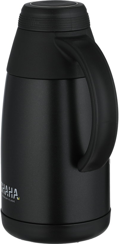 Shaha Thermos, Stainless Steel Inner Container, 0.8 Liter, Self-Service, Pressurized - Black product image 2