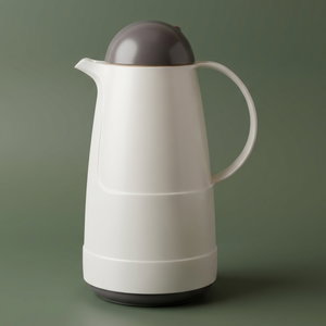 Rotpont 210 Thermos, 1 Liter, Glass Inner Container, Plastic Outer Body - Off-White/Gray product image