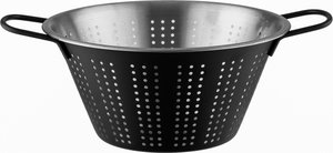 Excellent Houseware Stainless Steel Strainer, 22x22x10 cm - Silver Black product image 2