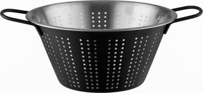 Excellent Houseware Stainless Steel Strainer, 22x22x10 cm - Silver Black product image 2