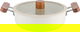 قدر طهي سيراميك تورنادو، 22سم، غطاء زجاج - بيج product image 1