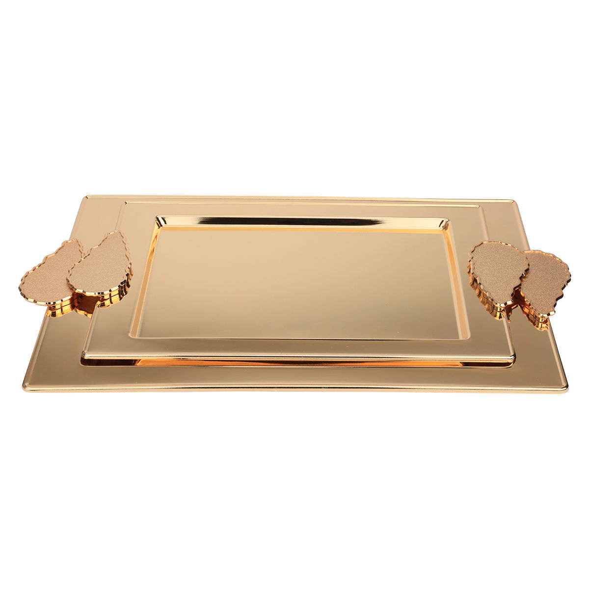 طقم طوفريات استيل السيف غاليري، مستطيل، 2قطع - ذهبي product image