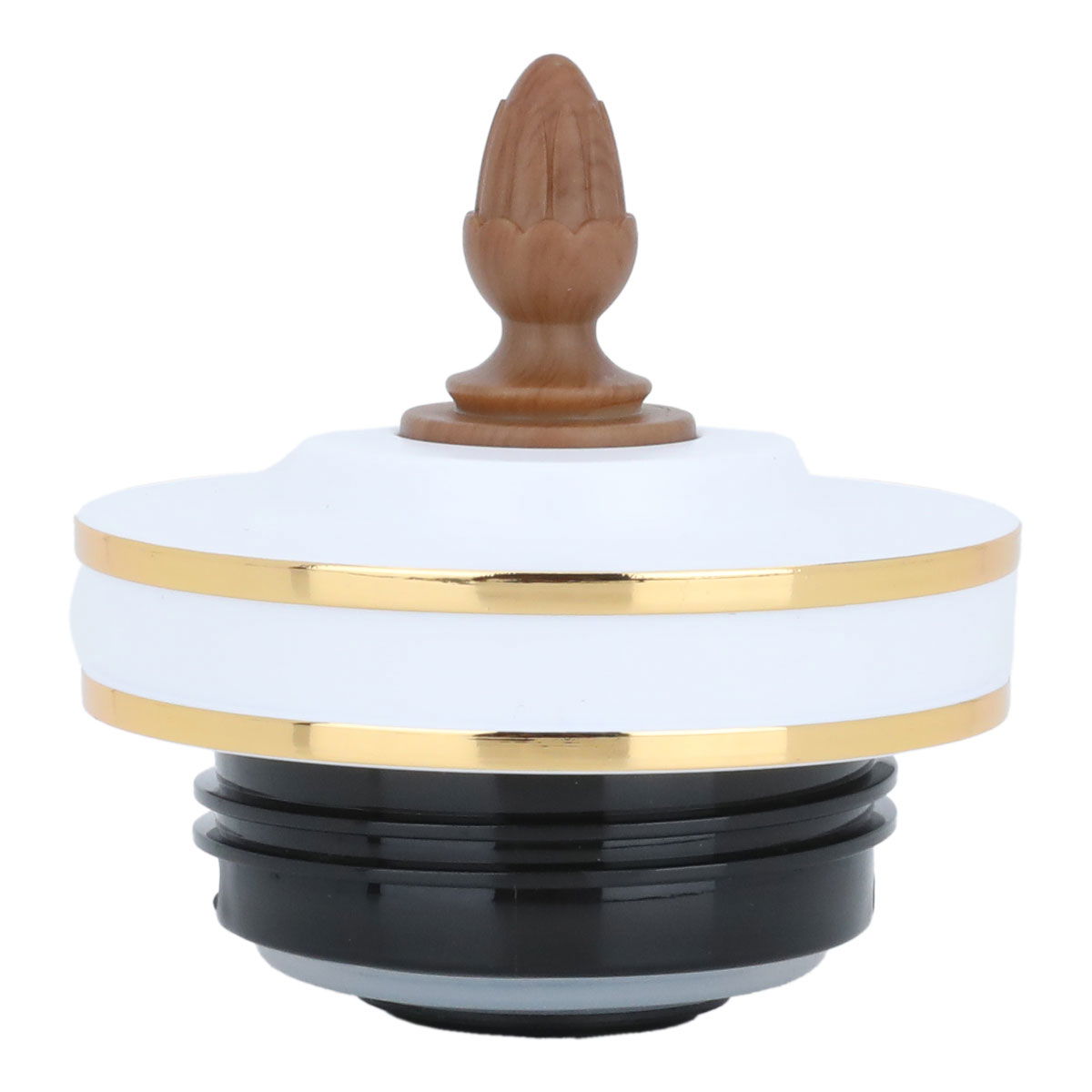Al Saif Gallery plastic thermos cover, gold-white edges product image