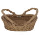 Al Saif Gallery Oval Wicker Serving Basket, 27.5 X 22 X 9 Cm - Beige product image 1