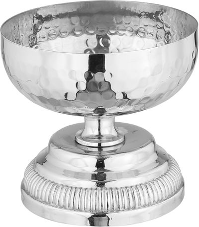 Al Saif Gallery Dates with a saucer stainless steel, 10x10x17 cm - Silver Gold product image 3