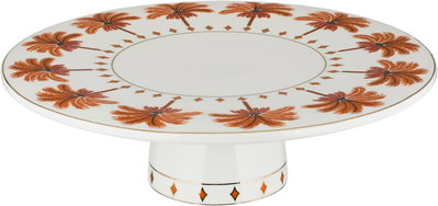 ستاند تقديم بورسلان السيف غاليري، 32x32x9.5 سم، قاعدة، دائري - ابيض ملون product image 1
