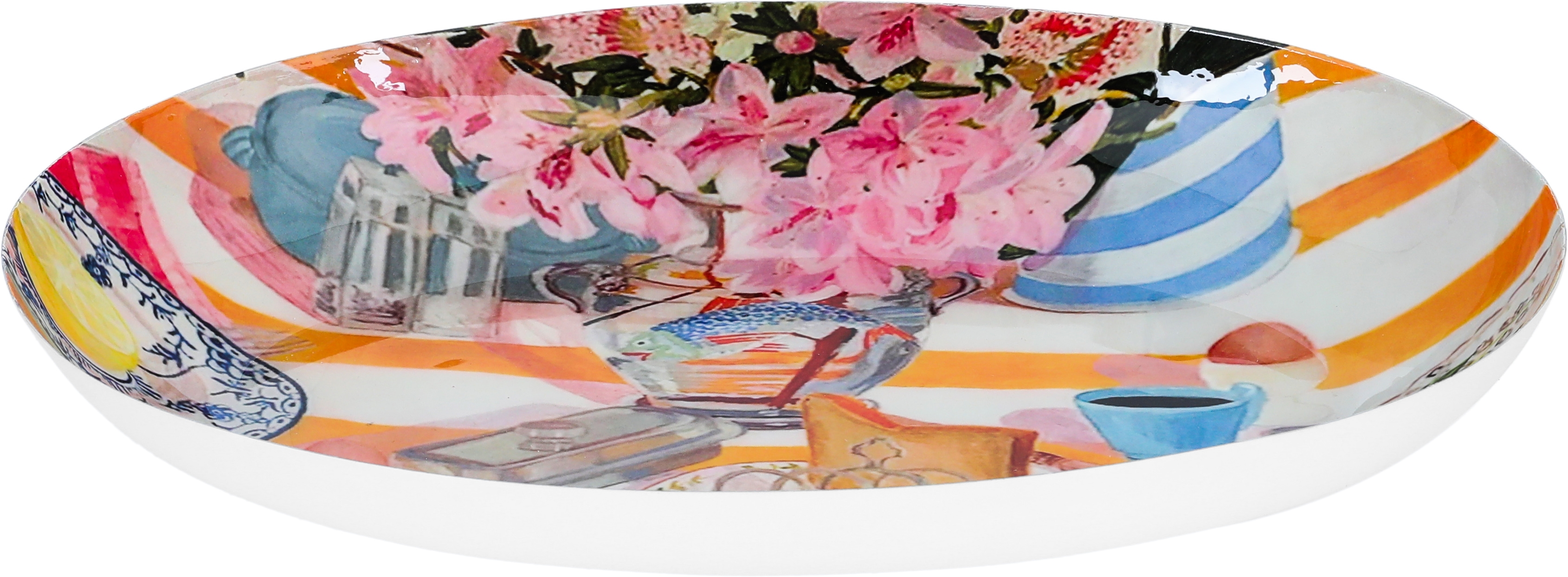 صحن تقديم استيل السيف غاليري، 29.5×16.5×3.5 سم، بيضاوي - متعدد الألوان product image