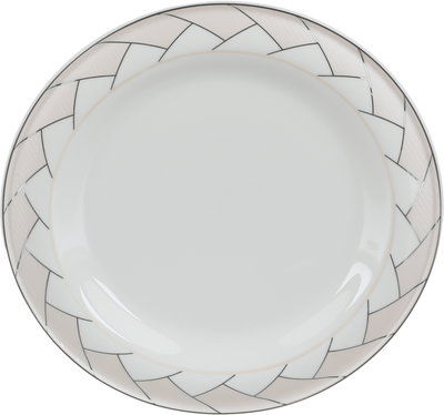 طقم تقديم سفرة بورسلان السيف غاليري، 166 قطعة، نقش فضي - أبيض وردي product image 14