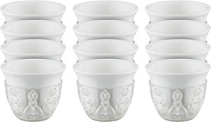 Al Saif Plus Porcelain Noura Coffee Cup Set, 12 Pieces - White product image