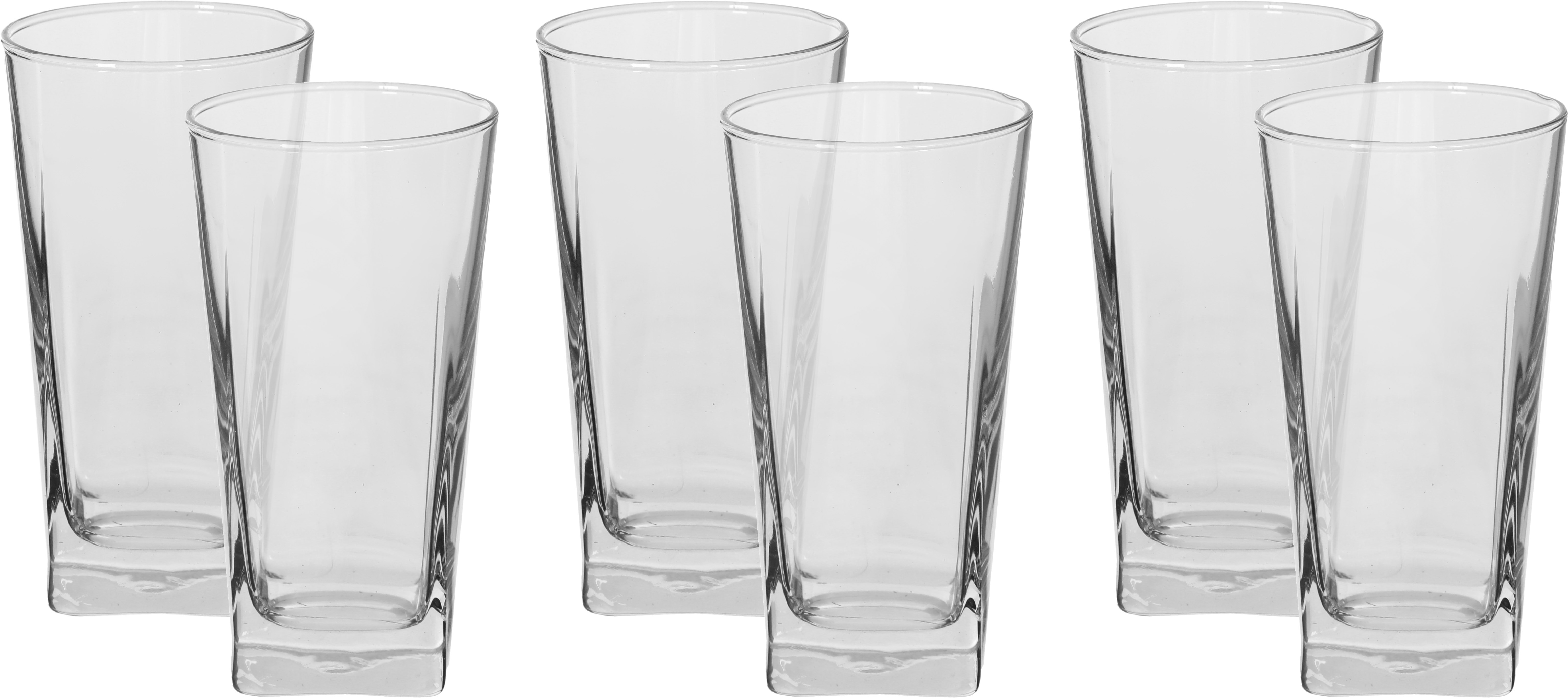 Pasabahce Glass Water Cups, 6 Pieces, 305 ml - Clear product image 1