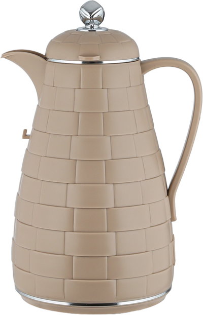 طقم ترامس لالوزا، 1 / 1 لتر، 2 قطعة، حافظة داخلية زجاج، غطاء ضغاط - بيج كروم product image 3