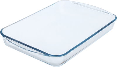 طقم صواني زجاج بايركس، قطعتين، مستطيل وبيضاوي - شفاف product image 4