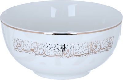 طقم تقديم عشاء بورسلان السيف غاليري صهيل، نقش عربي، 24 قطعة - أبيض product image 3