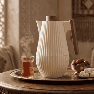 Al Saif Gallery Layar thermos, 1 liter, thermal glass inner container, plastic outer shell - beige product image 2